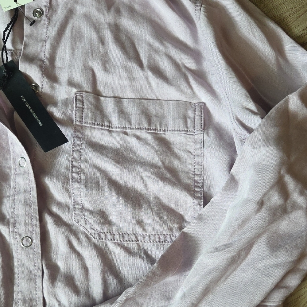 Express Soft Pink Collared Shirt - Picture 2 of 6